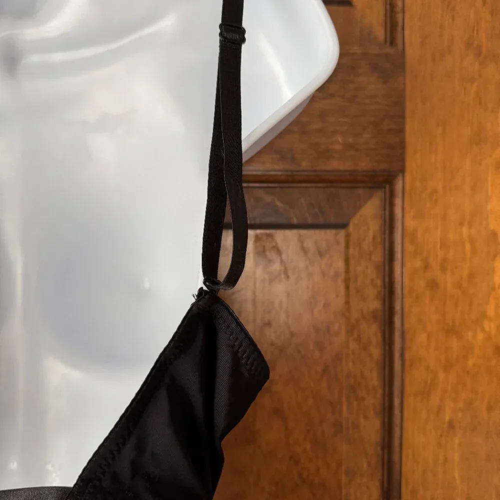 #2 Black Convertible Padded Bra w/Adjustable Spaghetti Straps X-Large